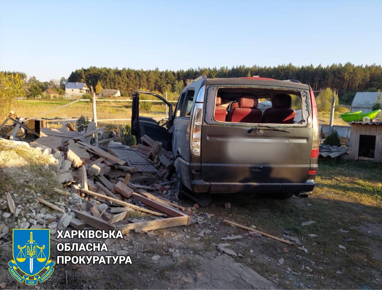 Поранили літнього чоловіка під час обстрілу Харківщини загарбники